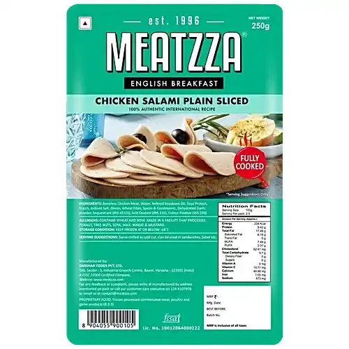 meatzza chicken plain salami slice